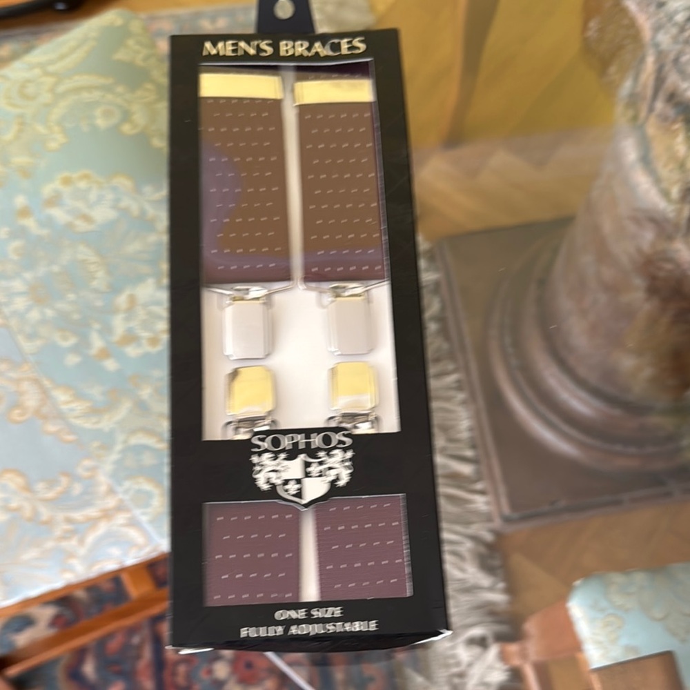 Brown Y-Back Suspenders Classic Accessories